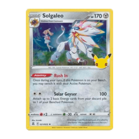 POKEMON - Solgaleo 021/025 Holo Rare - Pokémon TCG - EN 0,50 CHF