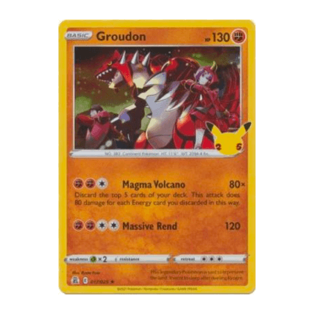 POKEMON - Groudon 017/025 - Pokémon TCG - EN 0,50 CHF